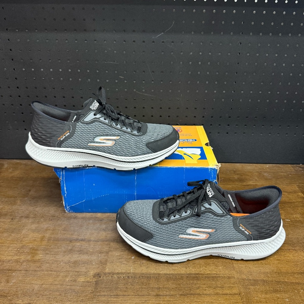 New W/ Box! Men's Skechers Go Run Consistent 2.0 Empowered Grey Sneakers Size 14